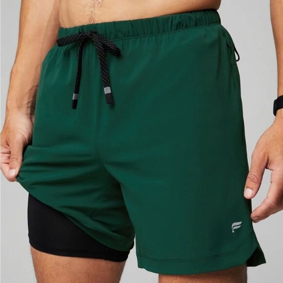 390 NWT The Fundamental Short II Lined 7in Deep Sea Green Size XL - Picture 1 of 7